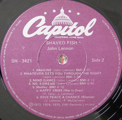 Lennon / Plastic Ono Band – Shaved Fish (Used vinyl)
