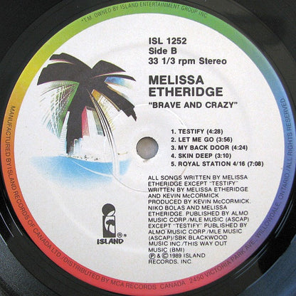 Melissa Etheridge – Brave And Crazy (Used vinyl)