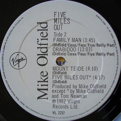Mike Oldfield – Five Miles Out (Used vinyl)
