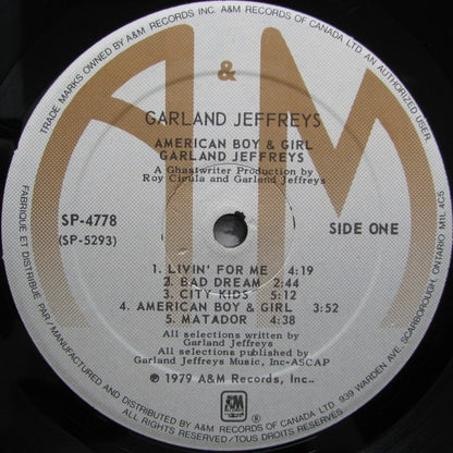Garland Jeffreys – American Boy & Girl (Used vinyl)