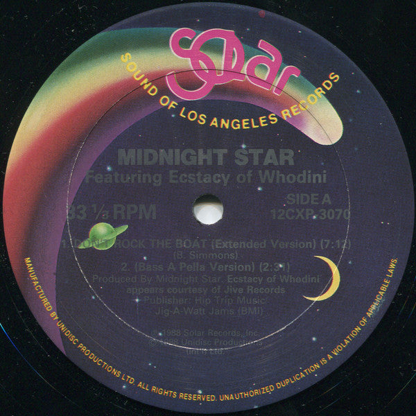 Midnight Star Featuring Ecstacy of Whodini – Don't Rock The Boat (Used vinyl)