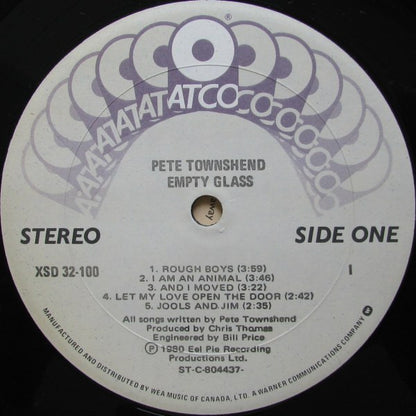 Pete Townshend – Empty Glass (Used vinyl)