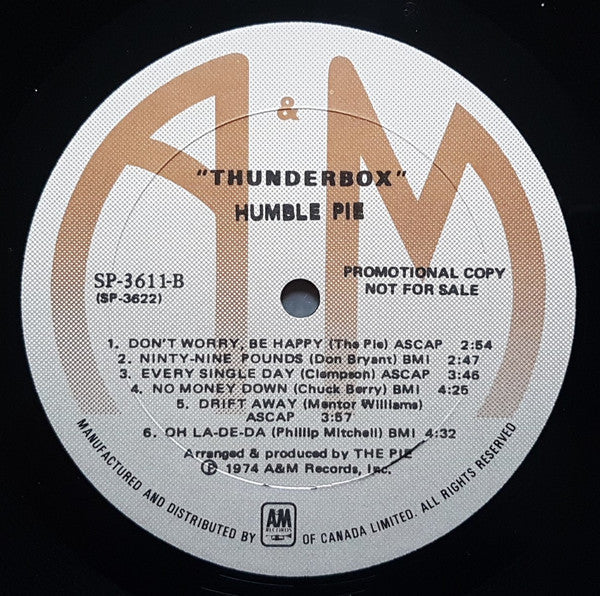 Humble Pie – Thunderbox (Used vinyl)