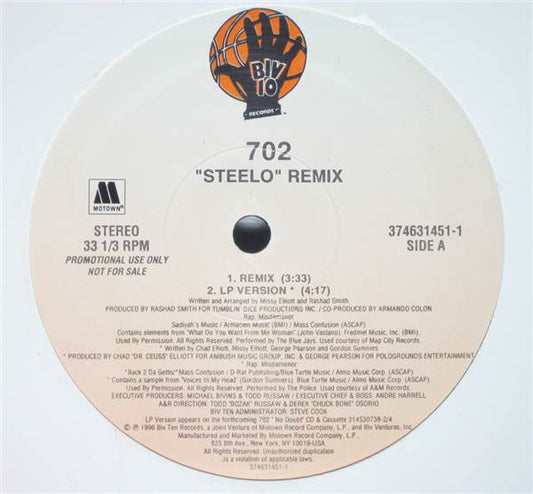 702 – Steelo (Remix) (Used vinyl)