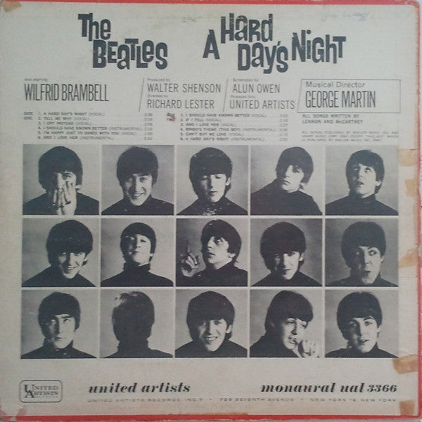 The Beatles – A Hard Day's Night (Original Motion Picture Sound Track) (Used vinyl)