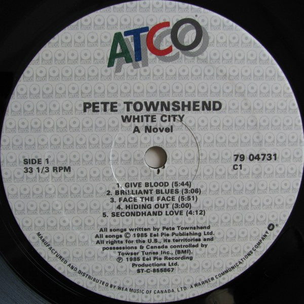 Pete Townshend – White City (A Novel) (Used vinyl) (Copy)