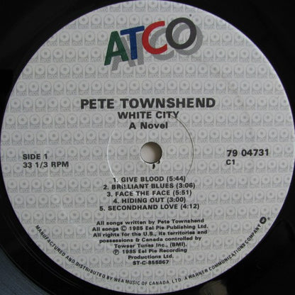 Pete Townshend – White City (A Novel) (Used vinyl) (Copy)