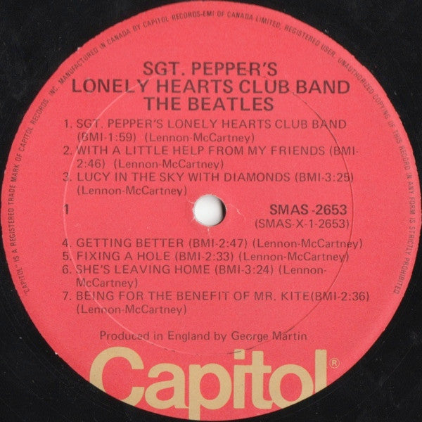 The Beatles – Sgt. Pepper's Lonely Hearts Club Band (Used vinyl)