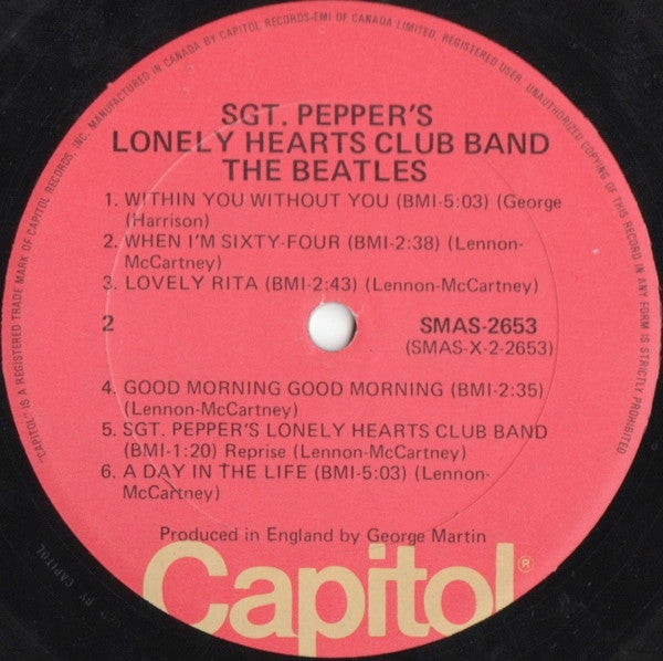 The Beatles – Sgt. Pepper's Lonely Hearts Club Band (Used vinyl)