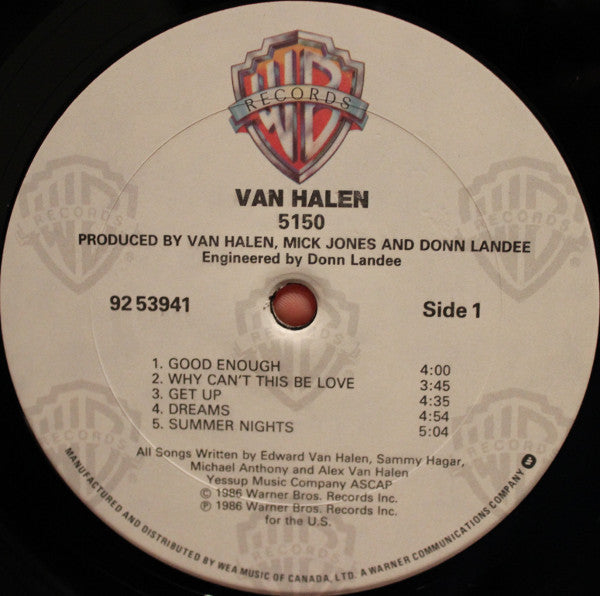 Van Halen – 5150 (Used vinyl)