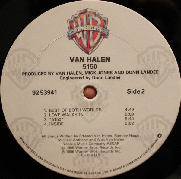 Van Halen – 5150 (Used vinyl)