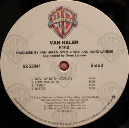Van Halen – 5150 (Used vinyl)