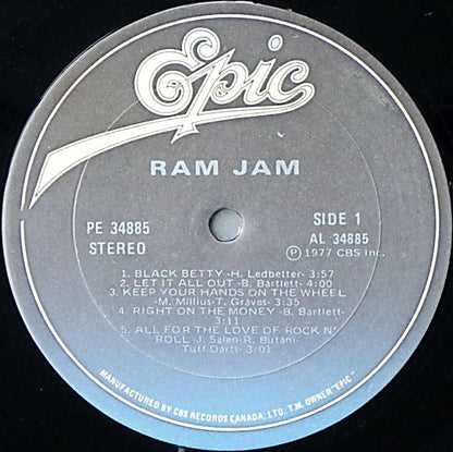 Ram Jam – Ram Jam (Used vinyl)