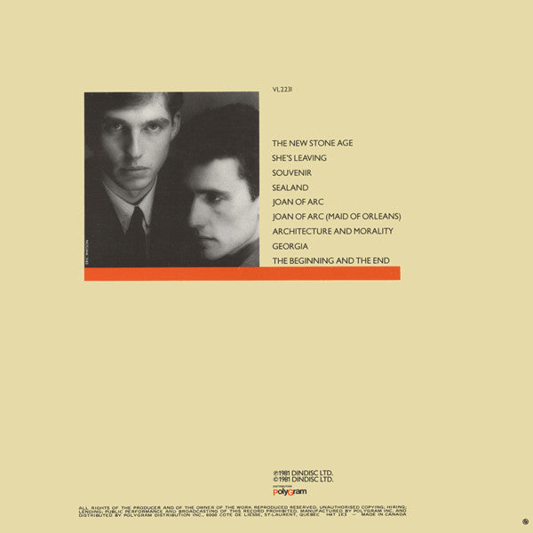 Orchestral Manoeuvres In The Dark – Architecture & Morality (Used vinyl)