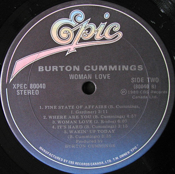 Burton Cummings – Woman Love (Used vinyl)