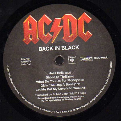 AC/DC – Back In Black (Used vinyl)