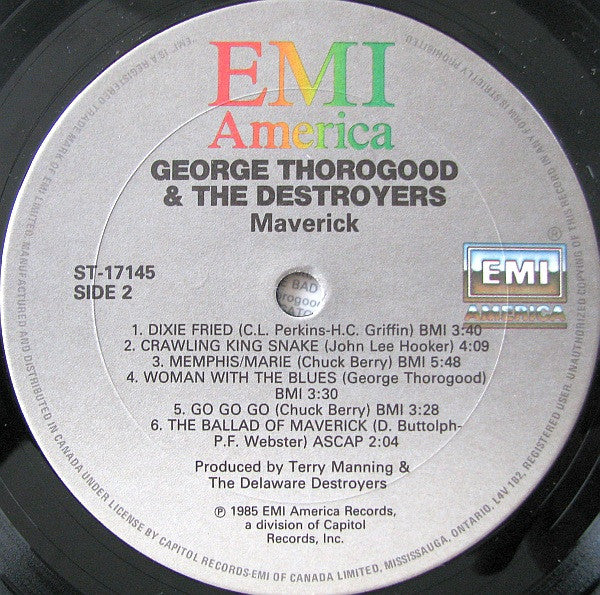 George Thorogood & The Destroyers – Maverick (Used vinyl)