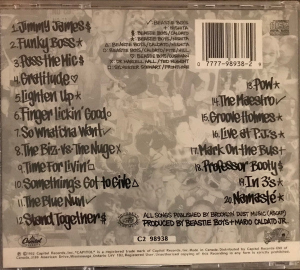 Beastie Boys – Check Your Head (Used cd)