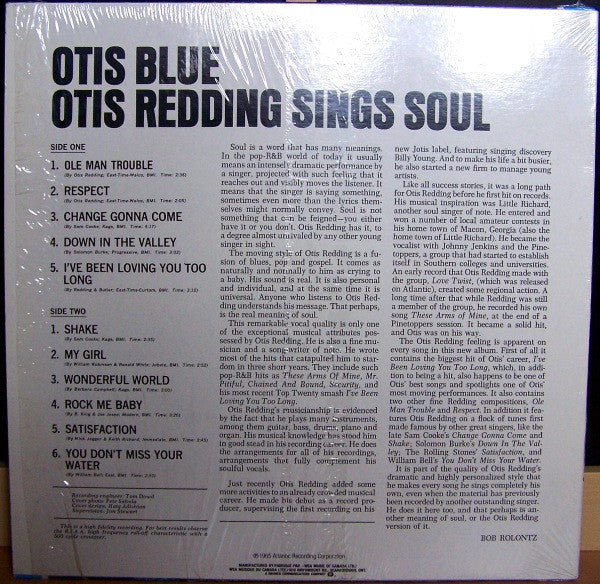 Otis Redding – Otis Blue / Otis Redding Sings Soul (Used vinyl)