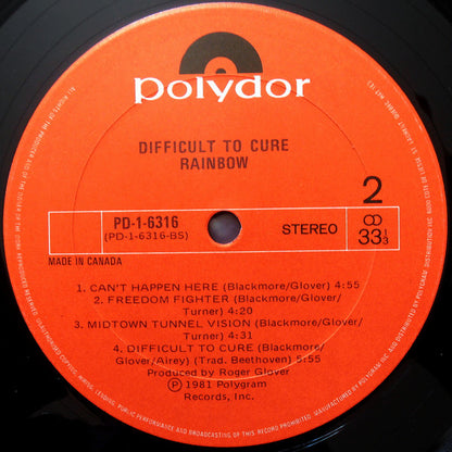 Rainbow – Difficult To Cure (Used vinyl)