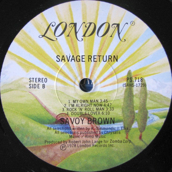 Savoy Brown – Savage Return (Used vinyl)