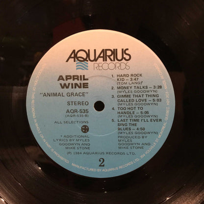 April Wine – Animal Grace (Used vinyl)