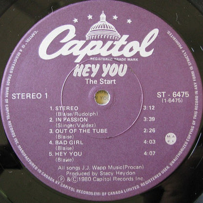 The Start – Hey You (Used vinyl)