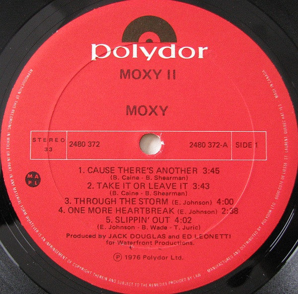 Moxy – Moxy II (Used vinyl)