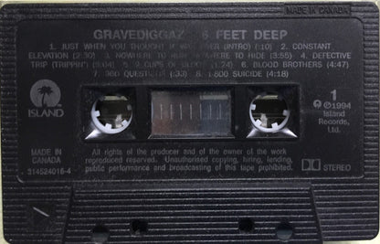 Gravediggaz – 6 Feet Deep (Used cassette)
