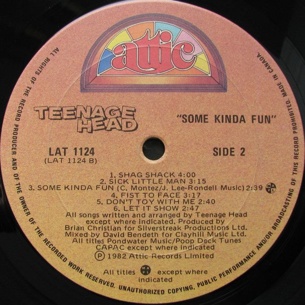 Teenage Head – Some Kinda Fun (Used vinyl)