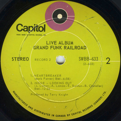 Grand Funk Railroad ‎– Live Album (Used vinyl)