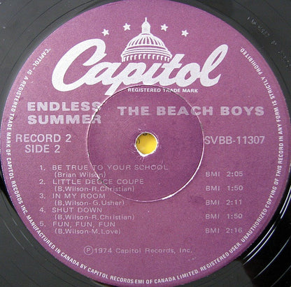 The Beach Boys ‎– Endless Summer (Used vinyl)