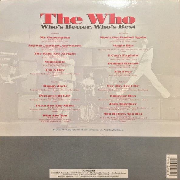 The Who – Who's Better, Who's Best (Used vinyl)