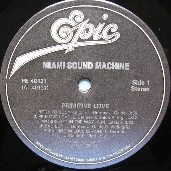Miami Sound Machine – Primitive Love (Used vinyl)