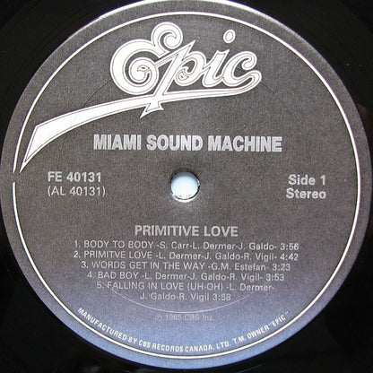 Miami Sound Machine – Primitive Love (Used vinyl)