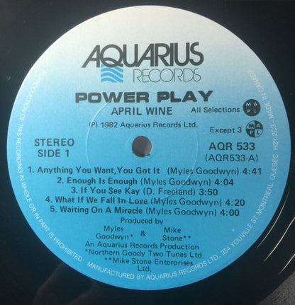 April Wine – Power Play (Used vinyl)