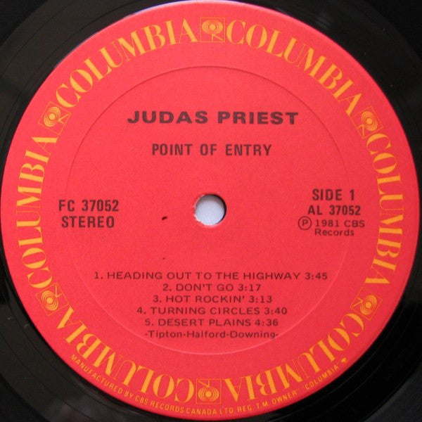 Judas Priest – Point Of Entry (Used vinyl)