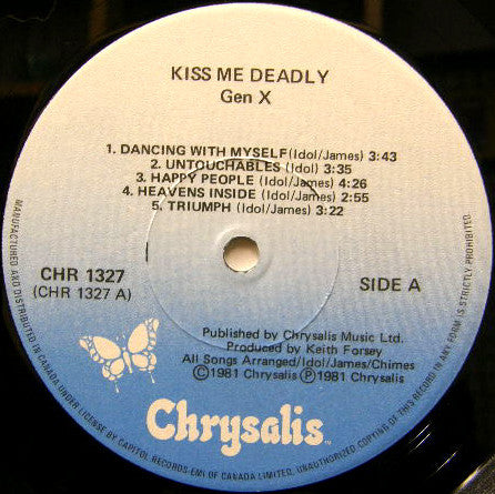 Gen X – Kiss Me Deadly (Used vinyl)