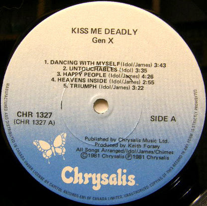 Gen X – Kiss Me Deadly (Used vinyl)