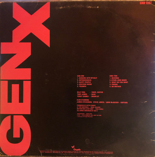 Gen X – Kiss Me Deadly (Used vinyl)