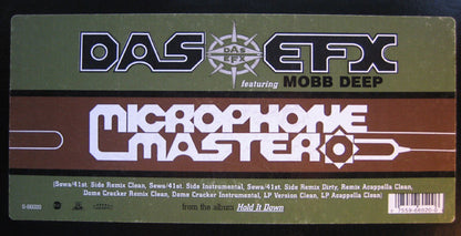 Das EFX Featuring Mobb Deep ‎– Microphone Master (Used vinyl)