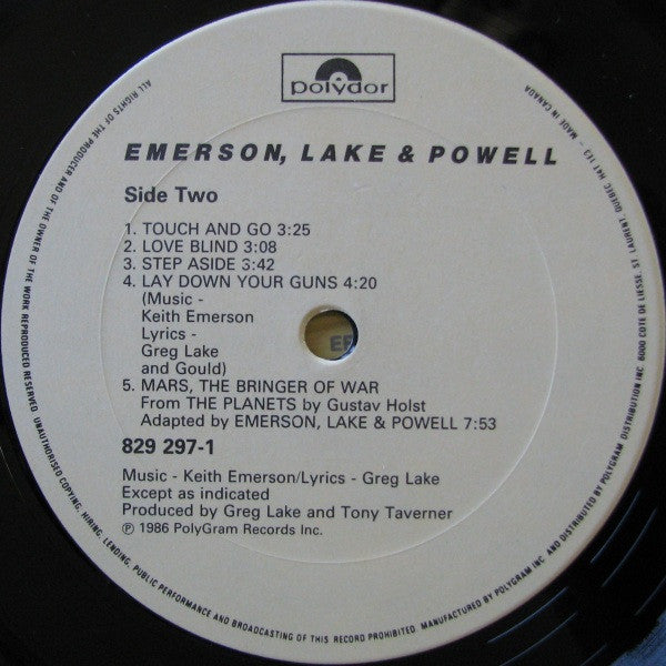 Emerson, Lake & Powell – Emerson, Lake & Powell - Used vinyl
