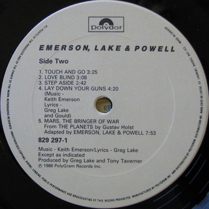 Emerson, Lake & Powell – Emerson, Lake & Powell - Used vinyl