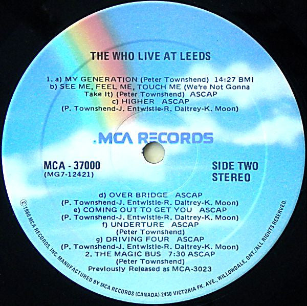 The Who – Live At Leeds (Used vinyl)