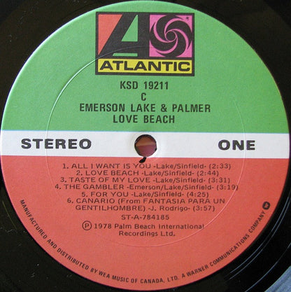 Emerson, Lake & Palmer – Love Beach (Used vinyl)