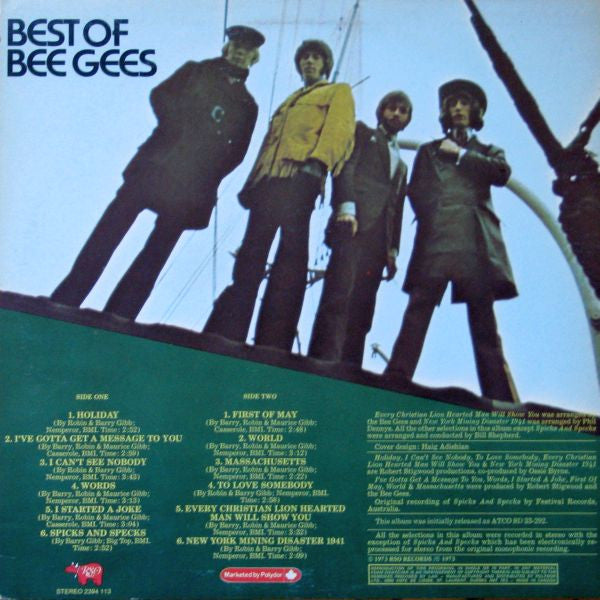 Bee Gees – Best Of Bee Gees (Used vinyl)
