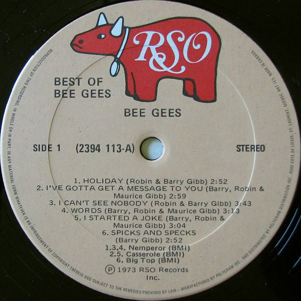Bee Gees – Best Of Bee Gees (Used vinyl)