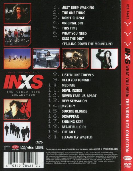 INXS – What You Need: The Video Hits Collection (Used DVD)