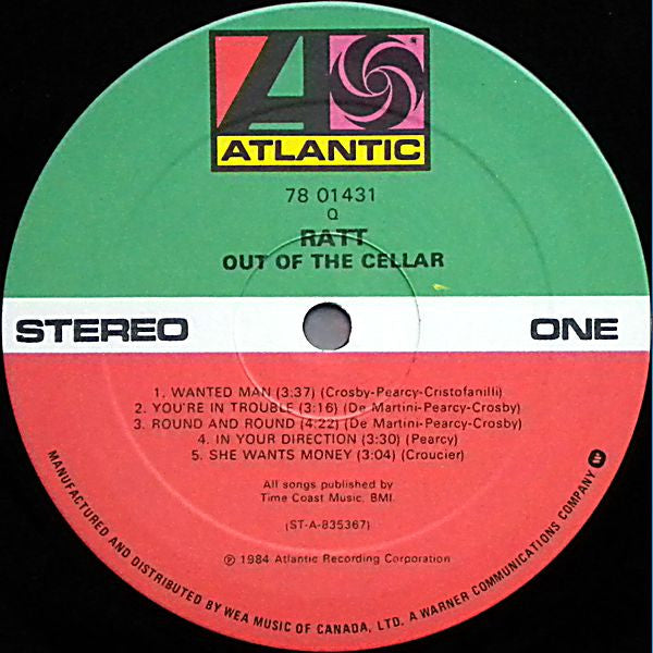Ratt – Out Of The Cellar (Used vinyl)