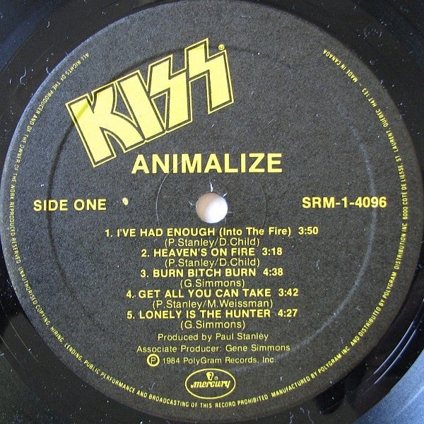 Kiss – Animalize (Used vinyl)